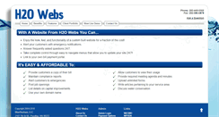 Desktop Screenshot of h2owebs.com